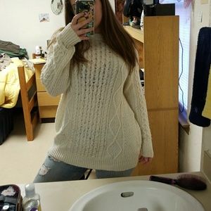 oversized knit sweater